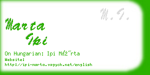 marta ipi business card